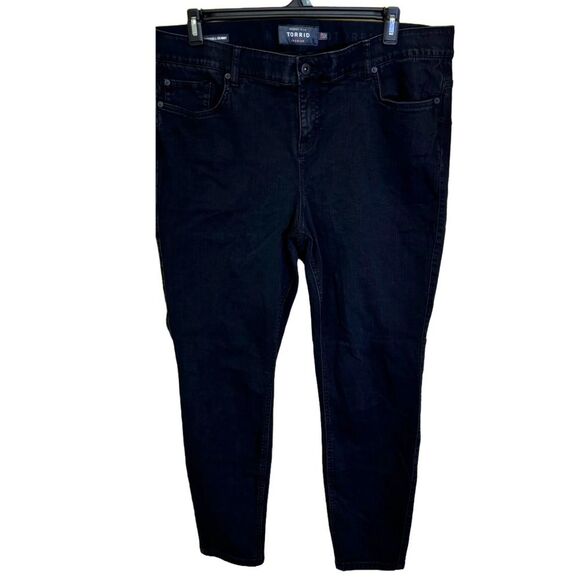 Torrid Bombshell Skinny Stretch Jeans - Black - Size 22 - Picture 1 of 7